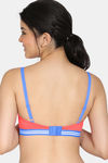 Zivame Sporty Twist Padded Non Wired 3/4th Coverage T-Shirt Bra - Georgia Peach — thumbnail 2
